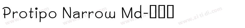 Protipo Narrow Md字体转换